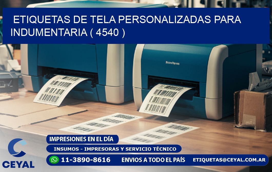 ETIQUETAS DE TELA PERSONALIZADAS PARA INDUMENTARIA ( 4540 )