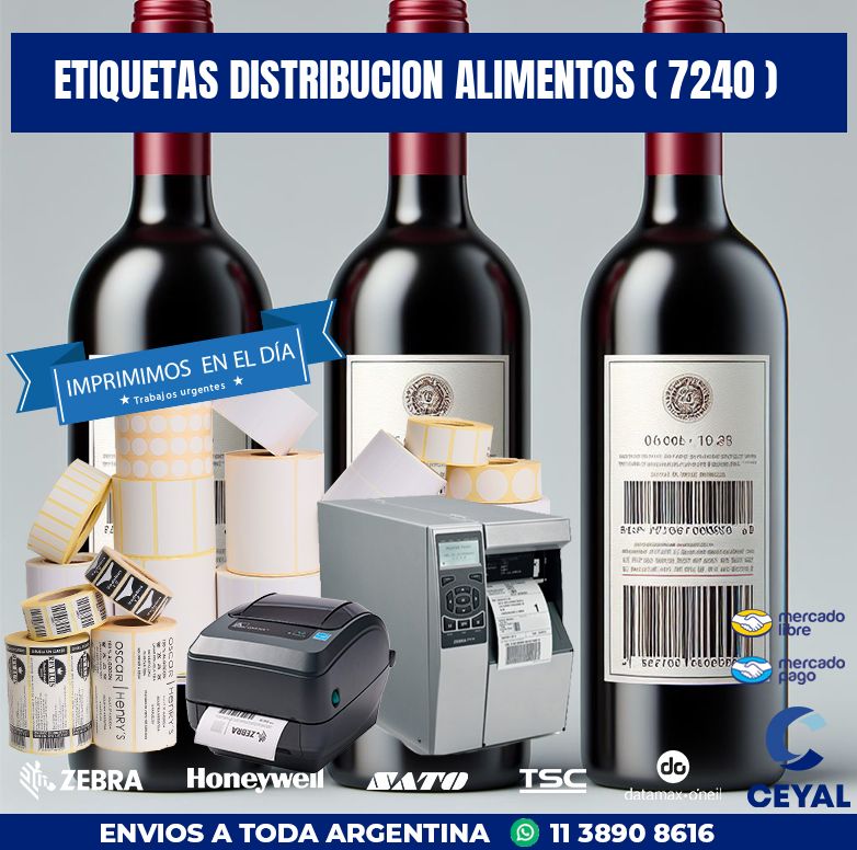 ETIQUETAS DISTRIBUCION ALIMENTOS ( 7240 )