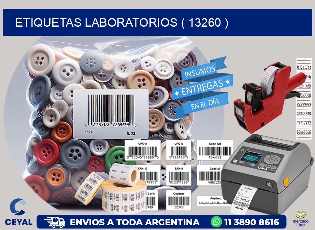ETIQUETAS LABORATORIOS ( 13260 )