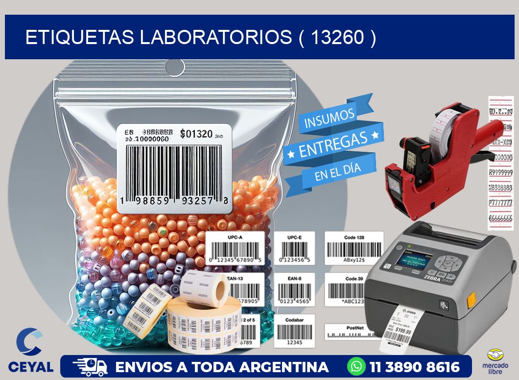 ETIQUETAS LABORATORIOS ( 13260 )
