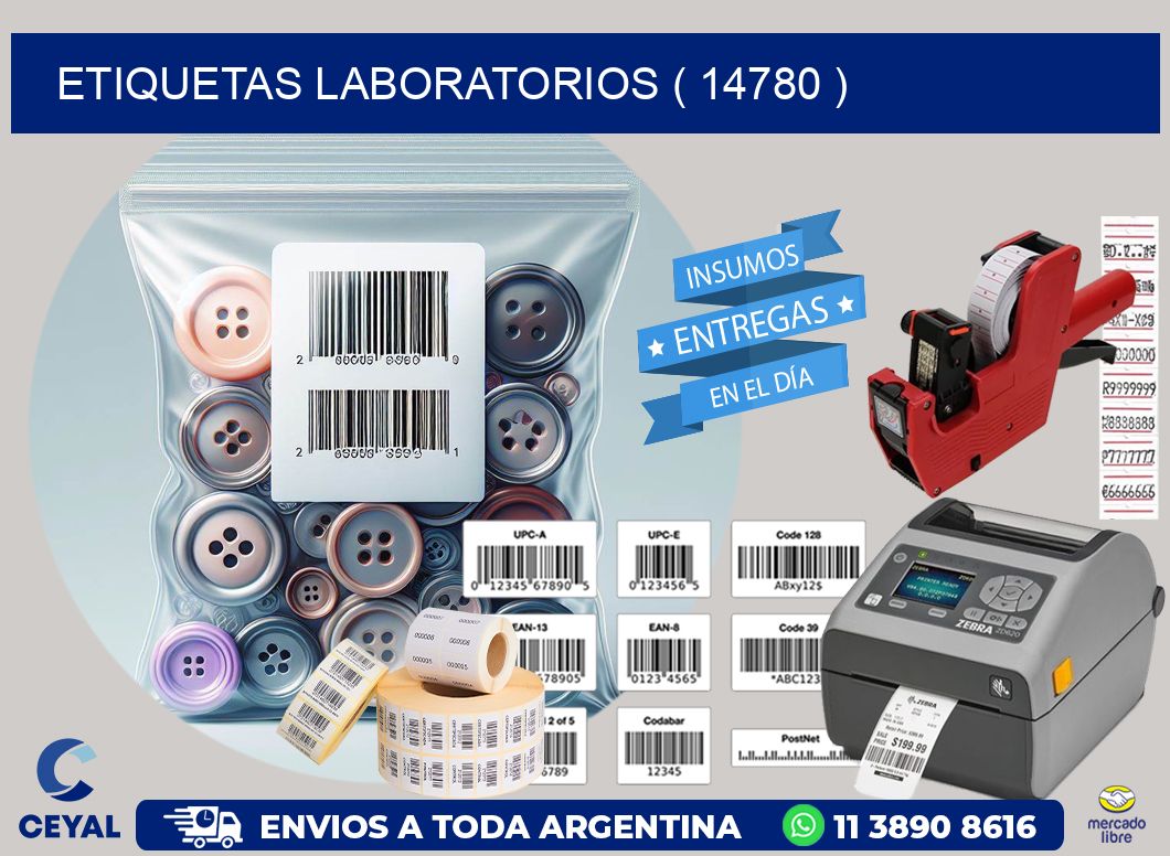 ETIQUETAS LABORATORIOS ( 14780 )