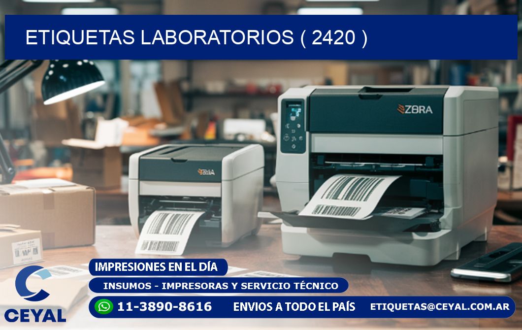 ETIQUETAS LABORATORIOS ( 2420 )