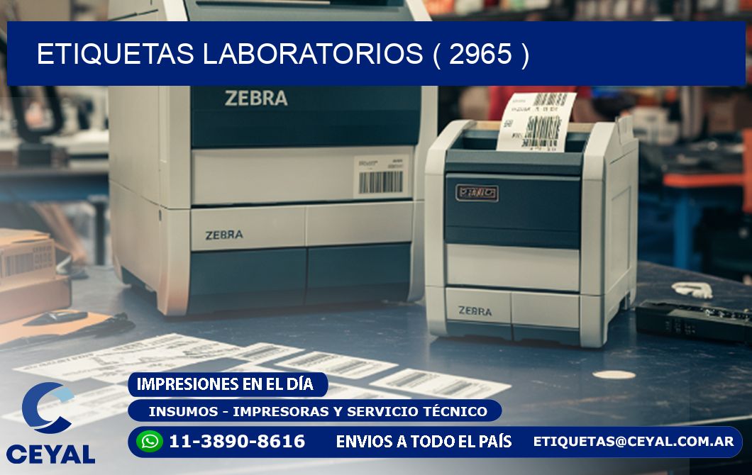ETIQUETAS LABORATORIOS ( 2965 )