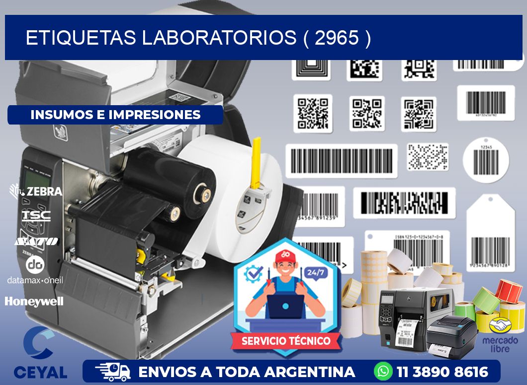 ETIQUETAS LABORATORIOS ( 2965 )