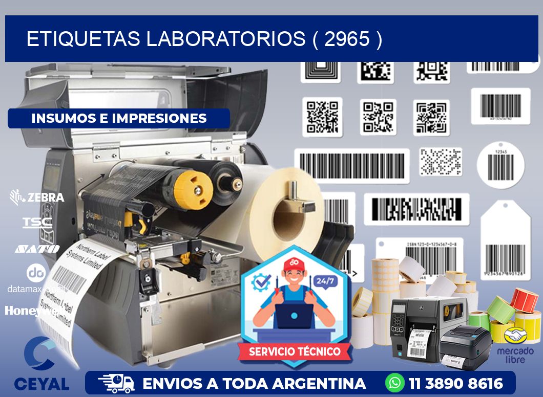 ETIQUETAS LABORATORIOS ( 2965 )