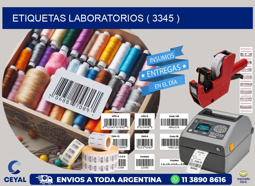 ETIQUETAS LABORATORIOS ( 3345 )