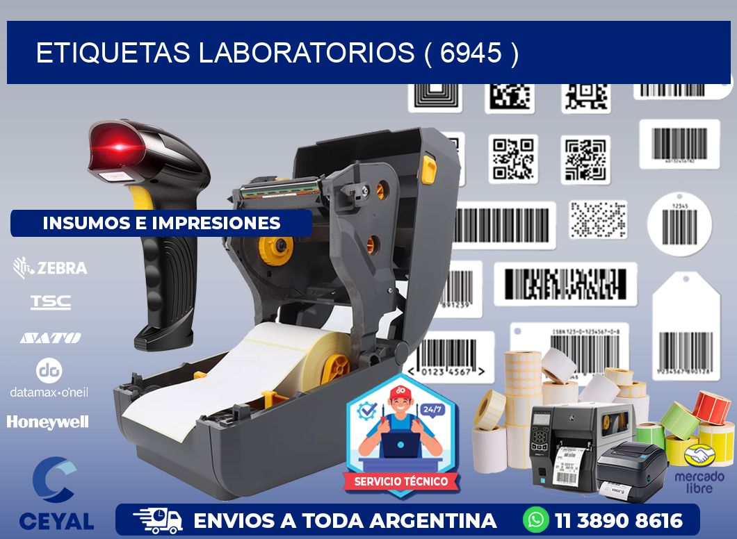 ETIQUETAS LABORATORIOS ( 6945 )
