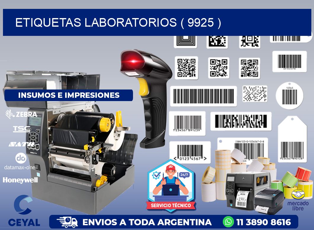 ETIQUETAS LABORATORIOS ( 9925 )