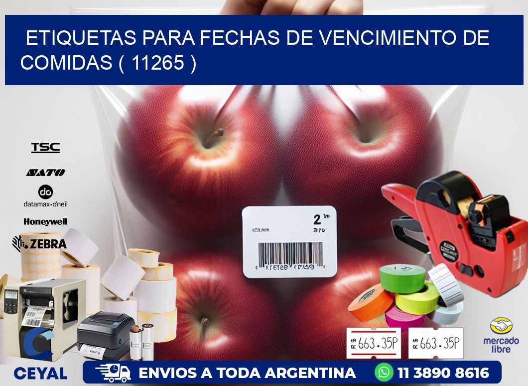 ETIQUETAS PARA FECHAS DE VENCIMIENTO DE COMIDAS ( 11265 )