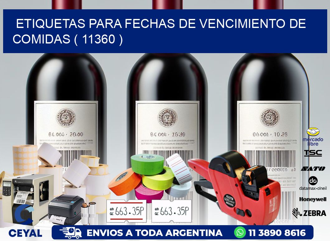 ETIQUETAS PARA FECHAS DE VENCIMIENTO DE COMIDAS ( 11360 )