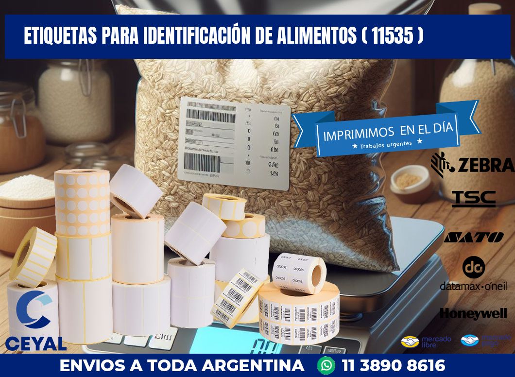 ETIQUETAS PARA IDENTIFICACIÓN DE ALIMENTOS ( 11535 )