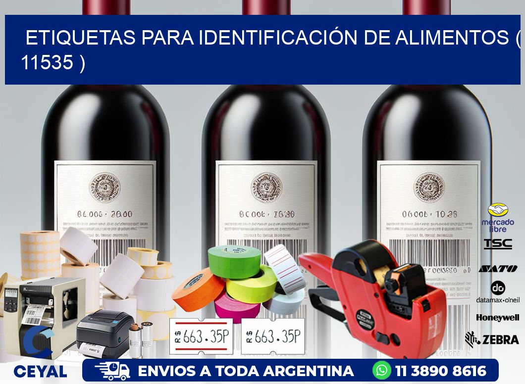 ETIQUETAS PARA IDENTIFICACIÓN DE ALIMENTOS ( 11535 )