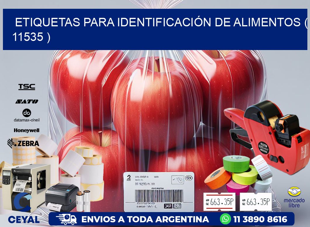 ETIQUETAS PARA IDENTIFICACIÓN DE ALIMENTOS ( 11535 )