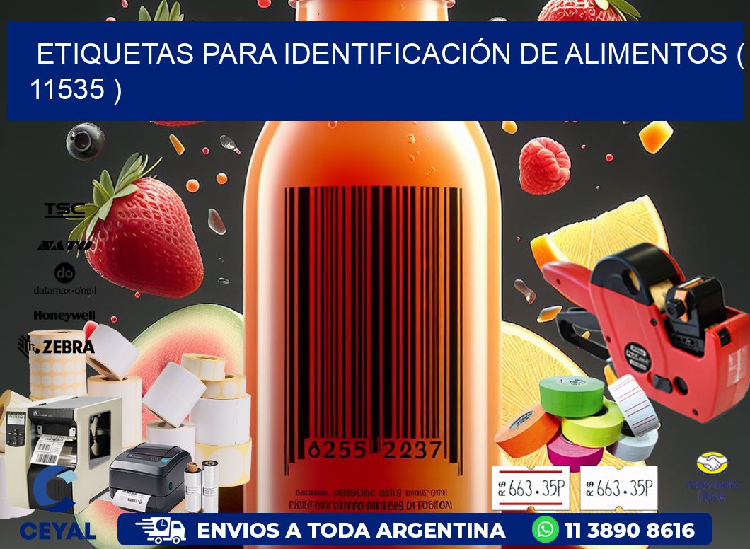 ETIQUETAS PARA IDENTIFICACIÓN DE ALIMENTOS ( 11535 )