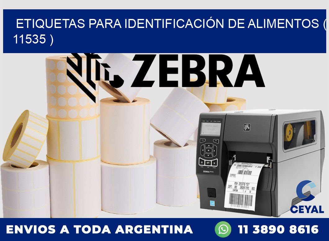 ETIQUETAS PARA IDENTIFICACIÓN DE ALIMENTOS ( 11535 )