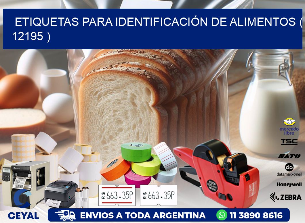 ETIQUETAS PARA IDENTIFICACIÓN DE ALIMENTOS ( 12195 )