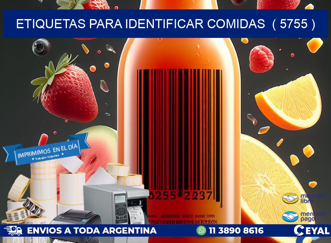 ETIQUETAS PARA IDENTIFICAR COMIDAS ( 5755 )