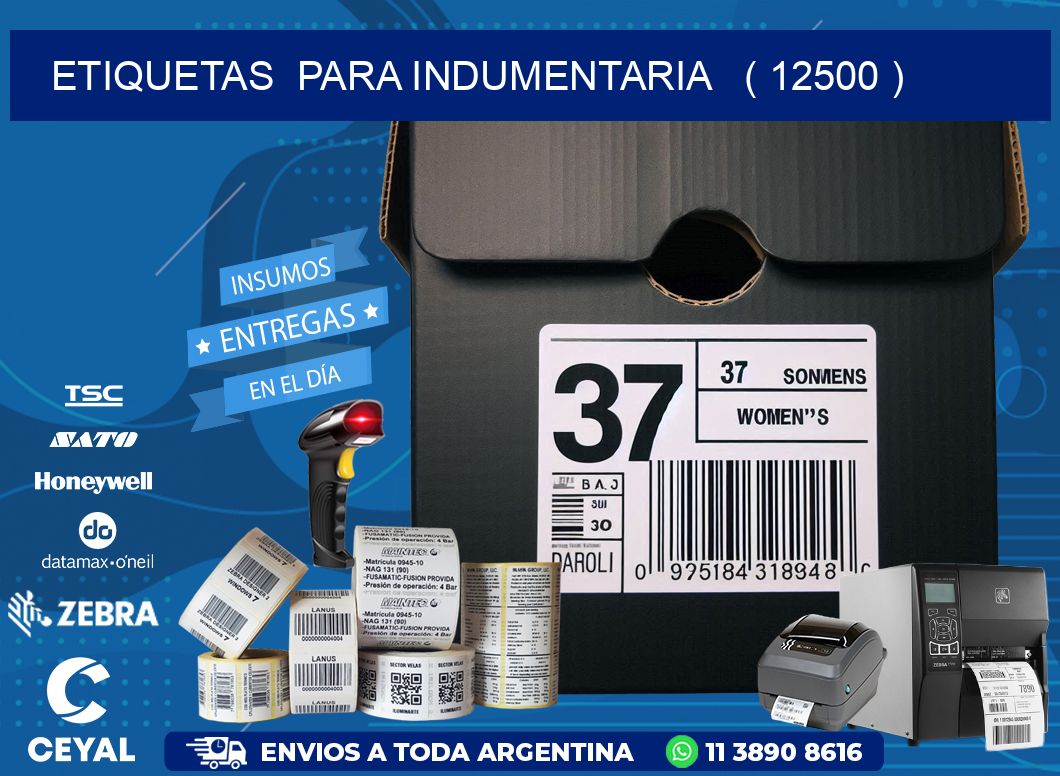 ETIQUETAS PARA INDUMENTARIA ( 12500 )