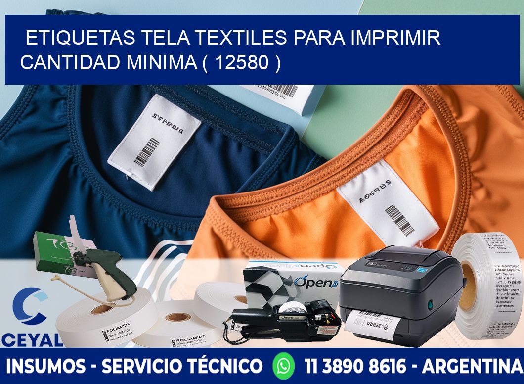 ETIQUETAS TELA TEXTILES PARA IMPRIMIR CANTIDAD MINIMA ( 12580 )