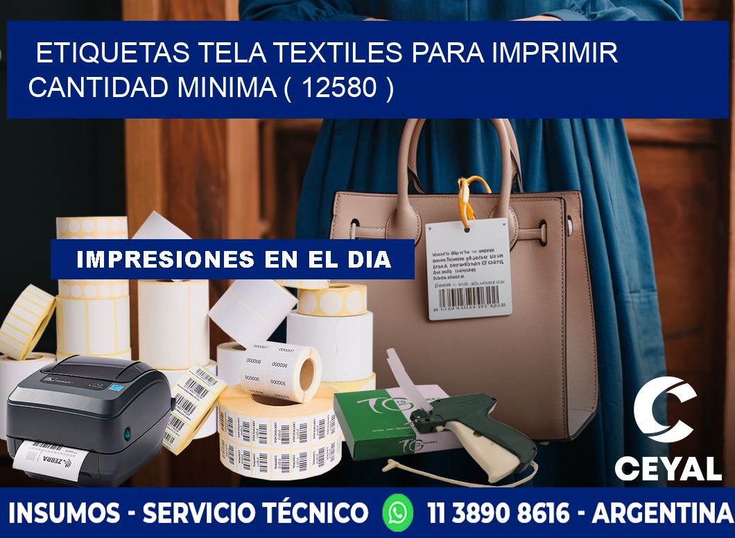 ETIQUETAS TELA TEXTILES PARA IMPRIMIR CANTIDAD MINIMA ( 12580 )