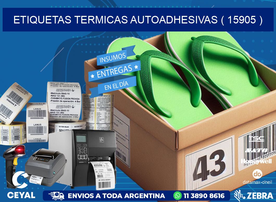 ETIQUETAS TERMICAS AUTOADHESIVAS ( 15905 )