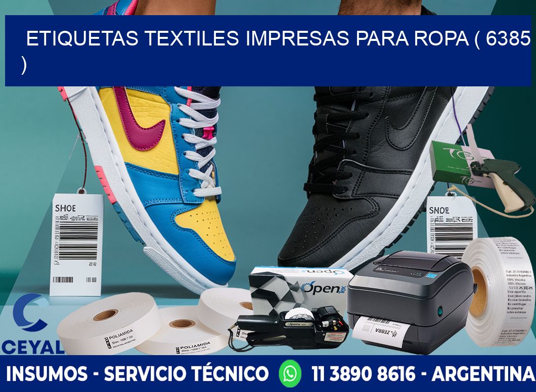 ETIQUETAS TEXTILES IMPRESAS PARA ROPA ( 6385 )
