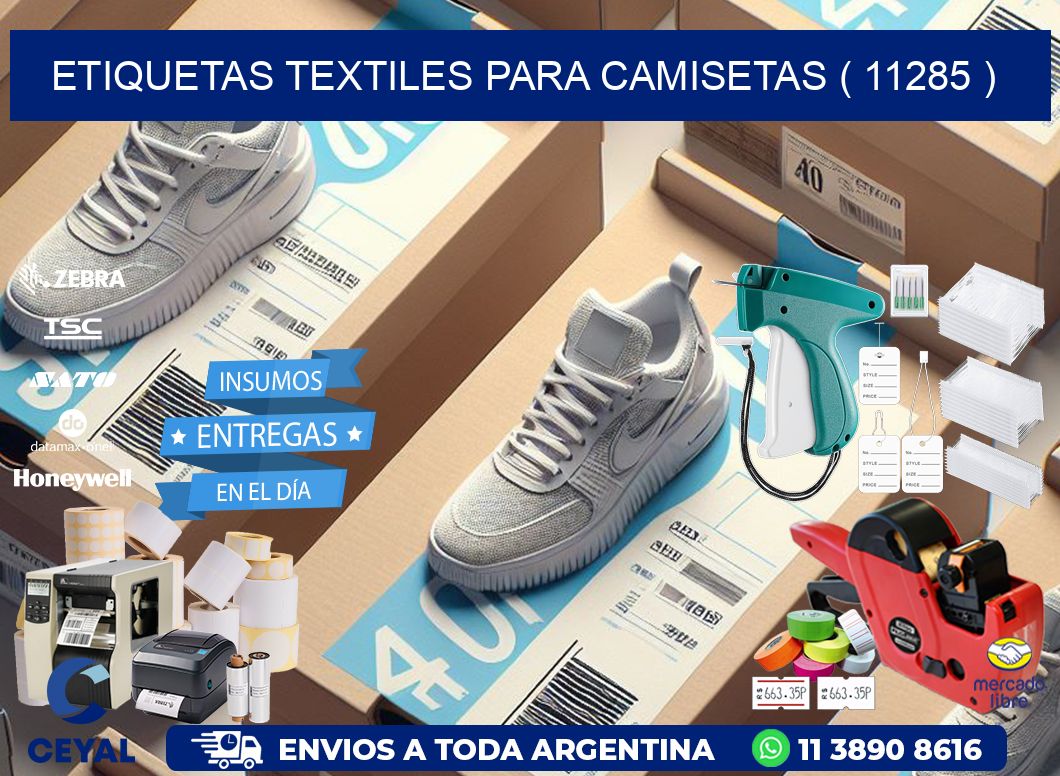 ETIQUETAS TEXTILES PARA CAMISETAS ( 11285 )