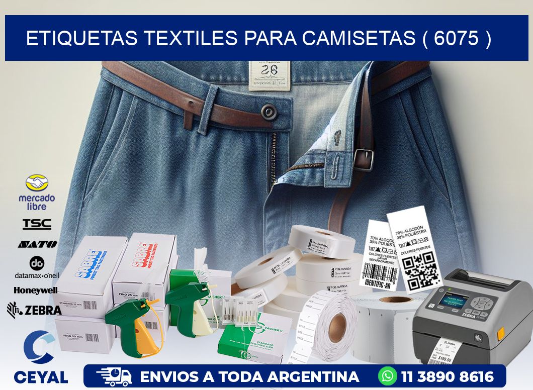 ETIQUETAS TEXTILES PARA CAMISETAS ( 6075 )