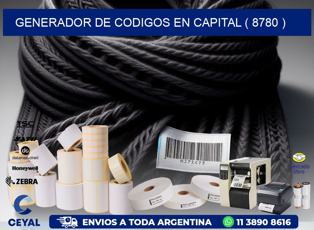 GENERADOR DE CODIGOS EN CAPITAL ( 8780 )