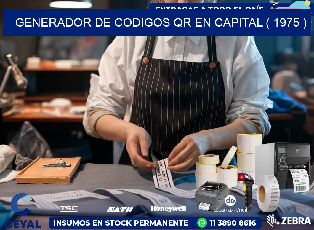 GENERADOR DE CODIGOS QR EN CAPITAL ( 1975 )