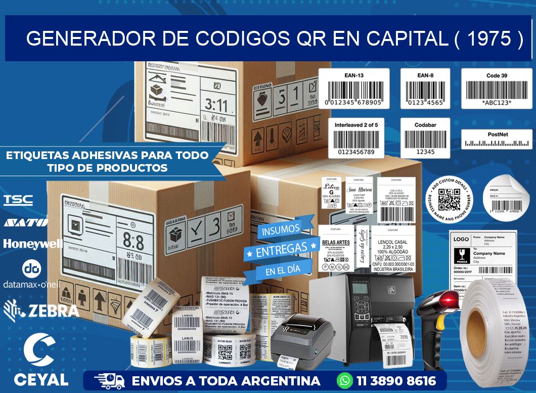GENERADOR DE CODIGOS QR EN CAPITAL ( 1975 )