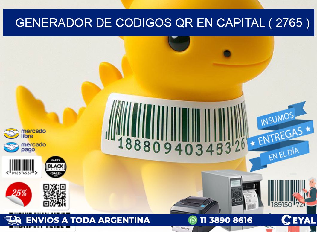 GENERADOR DE CODIGOS QR EN CAPITAL ( 2765 )