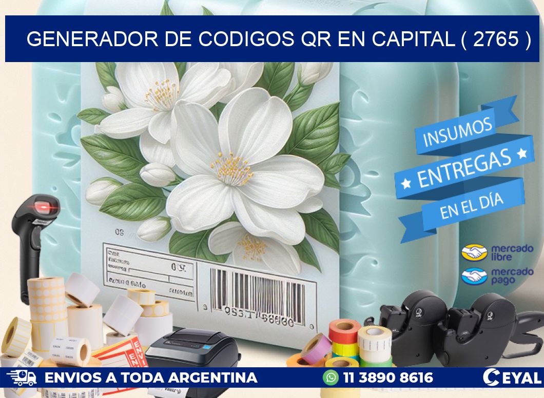 GENERADOR DE CODIGOS QR EN CAPITAL ( 2765 )