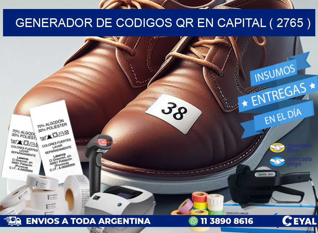 GENERADOR DE CODIGOS QR EN CAPITAL ( 2765 )