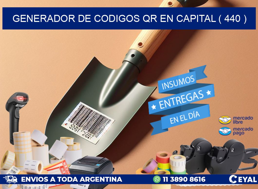 GENERADOR DE CODIGOS QR EN CAPITAL ( 440 )