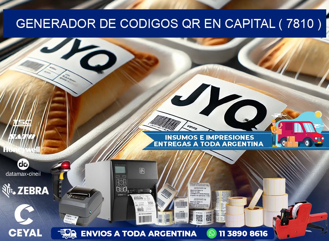 GENERADOR DE CODIGOS QR EN CAPITAL ( 7810 )