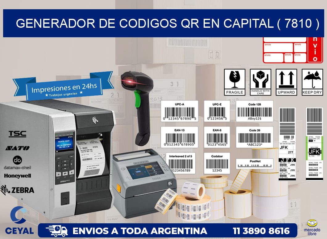 GENERADOR DE CODIGOS QR EN CAPITAL ( 7810 )