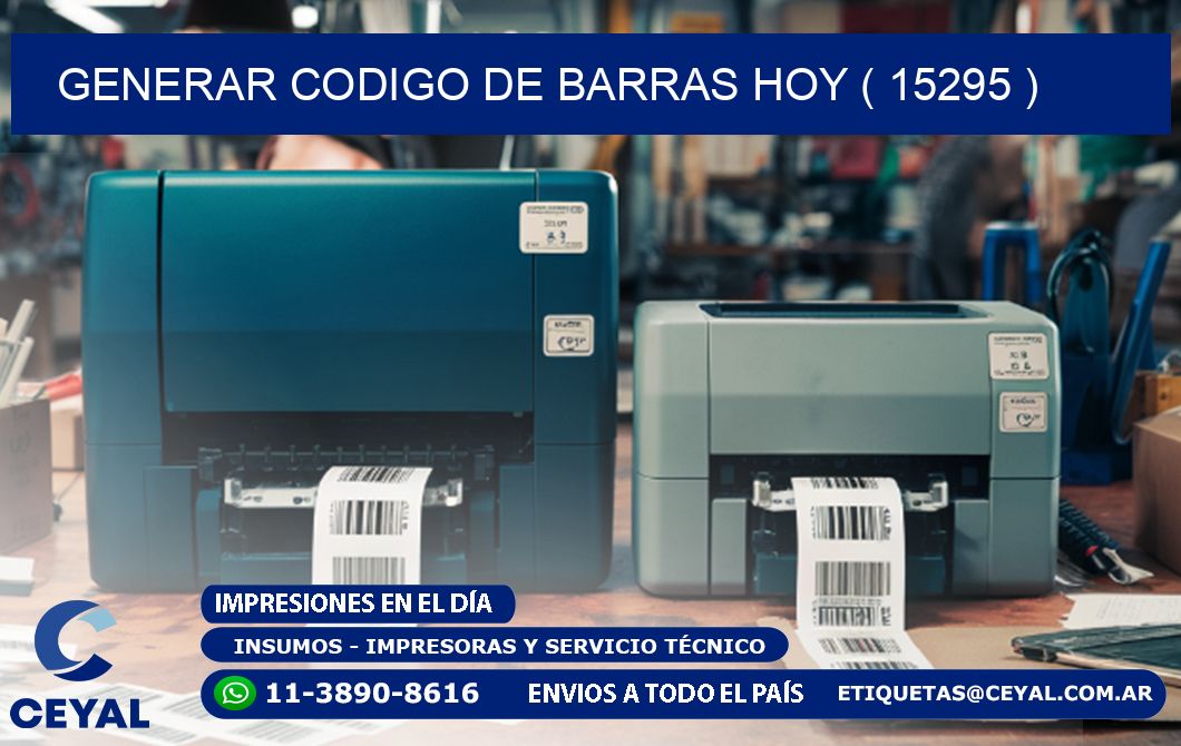 GENERAR CODIGO DE BARRAS HOY ( 15295 )
