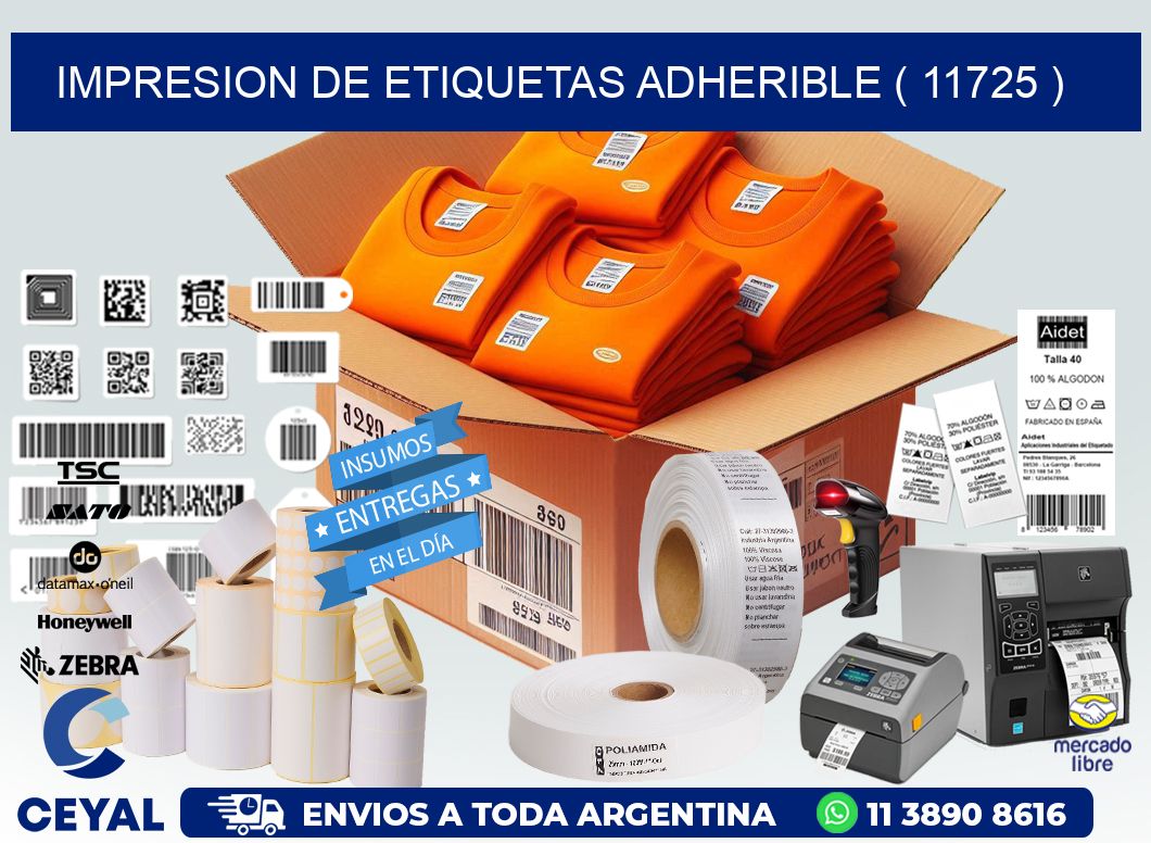 IMPRESION DE ETIQUETAS ADHERIBLE ( 11725 )