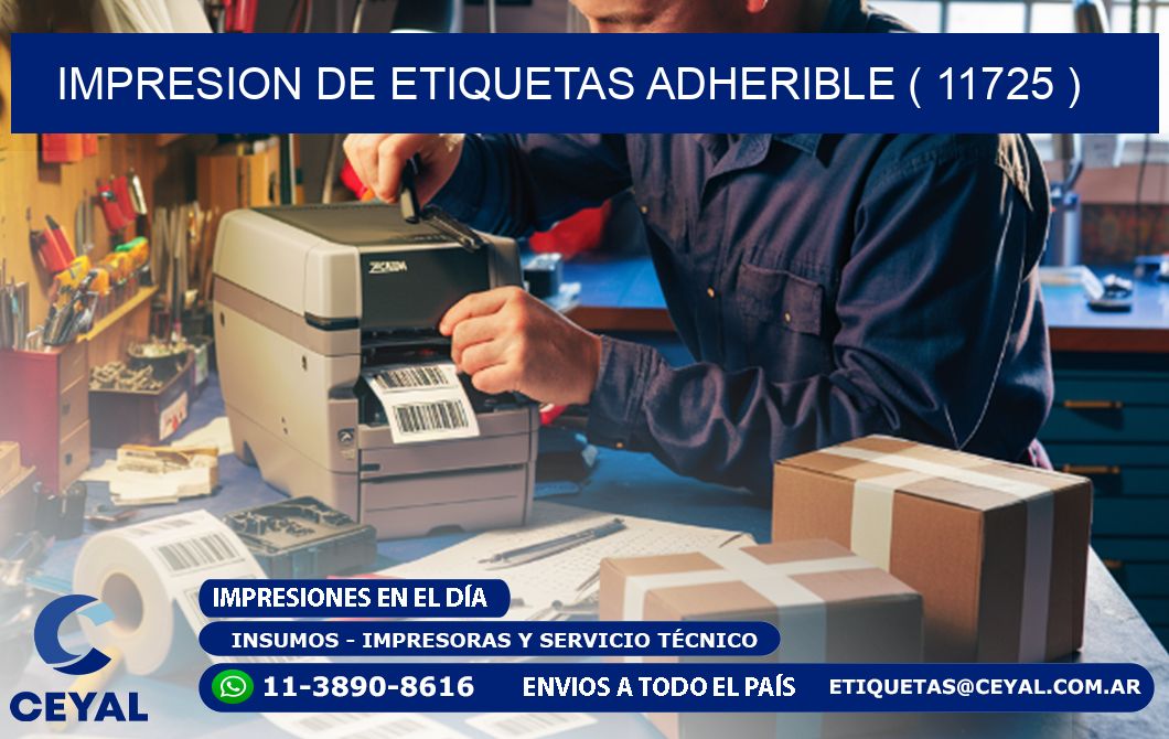 IMPRESION DE ETIQUETAS ADHERIBLE ( 11725 )