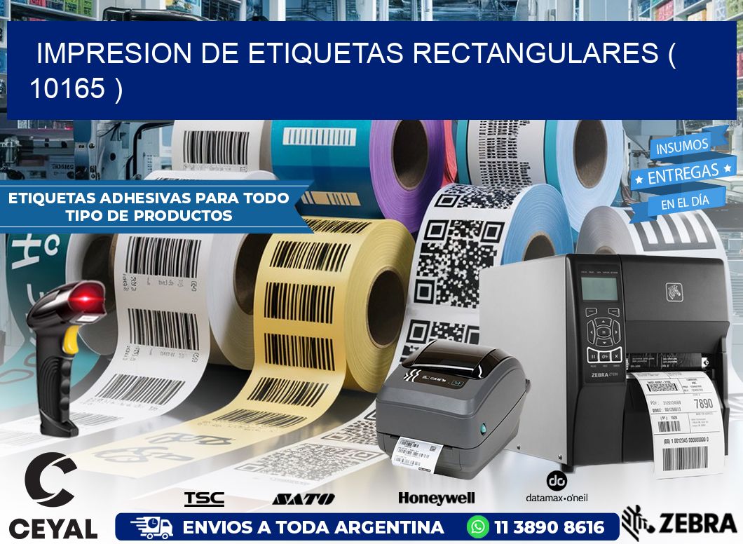 IMPRESION DE ETIQUETAS RECTANGULARES ( 10165 )