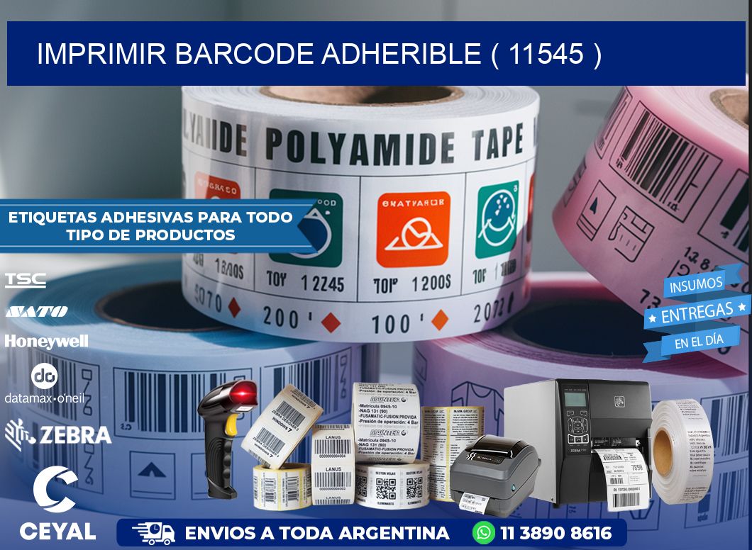 IMPRIMIR BARCODE ADHERIBLE ( 11545 )
