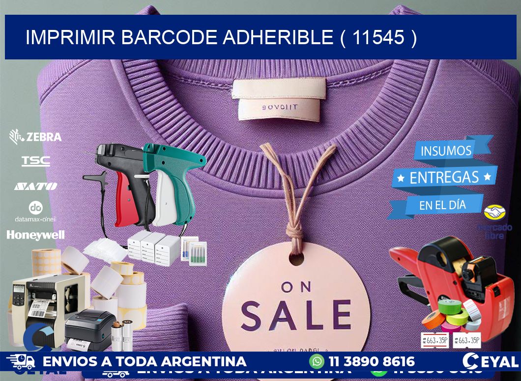 IMPRIMIR BARCODE ADHERIBLE ( 11545 )