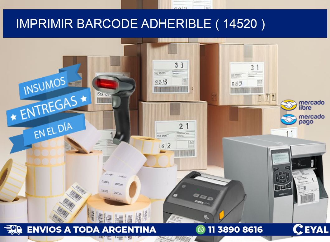 IMPRIMIR BARCODE ADHERIBLE ( 14520 )