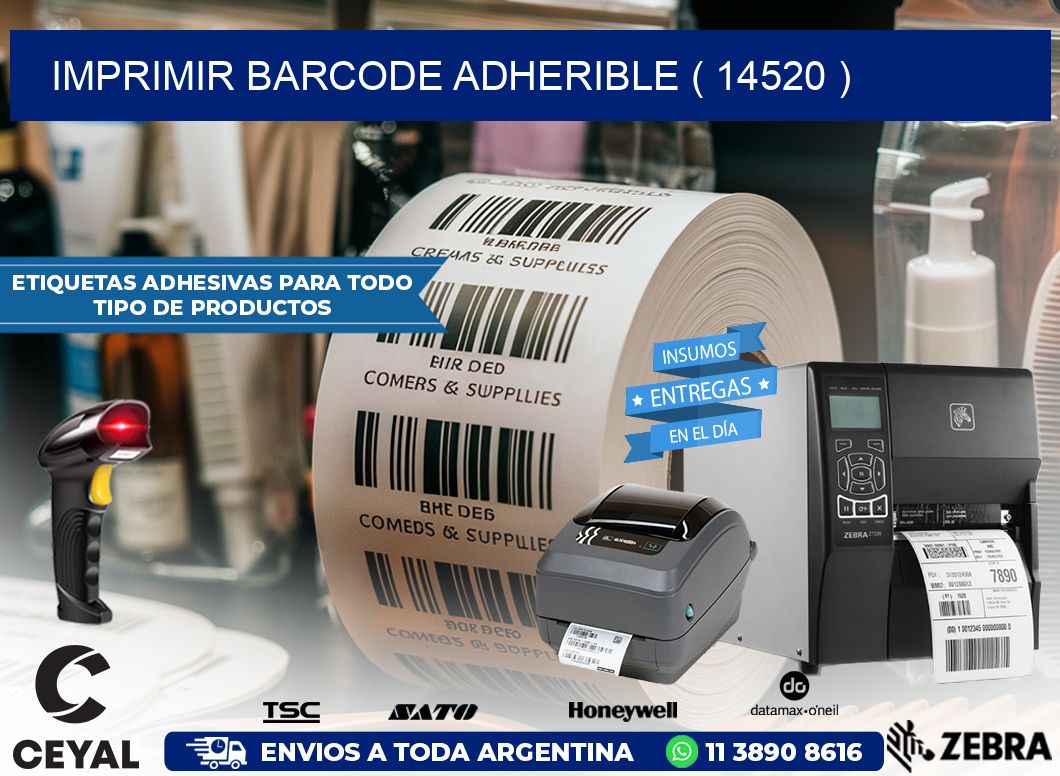 IMPRIMIR BARCODE ADHERIBLE ( 14520 )