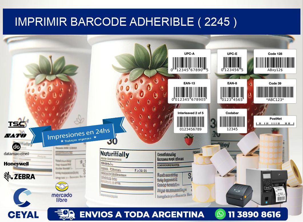 IMPRIMIR BARCODE ADHERIBLE ( 2245 )