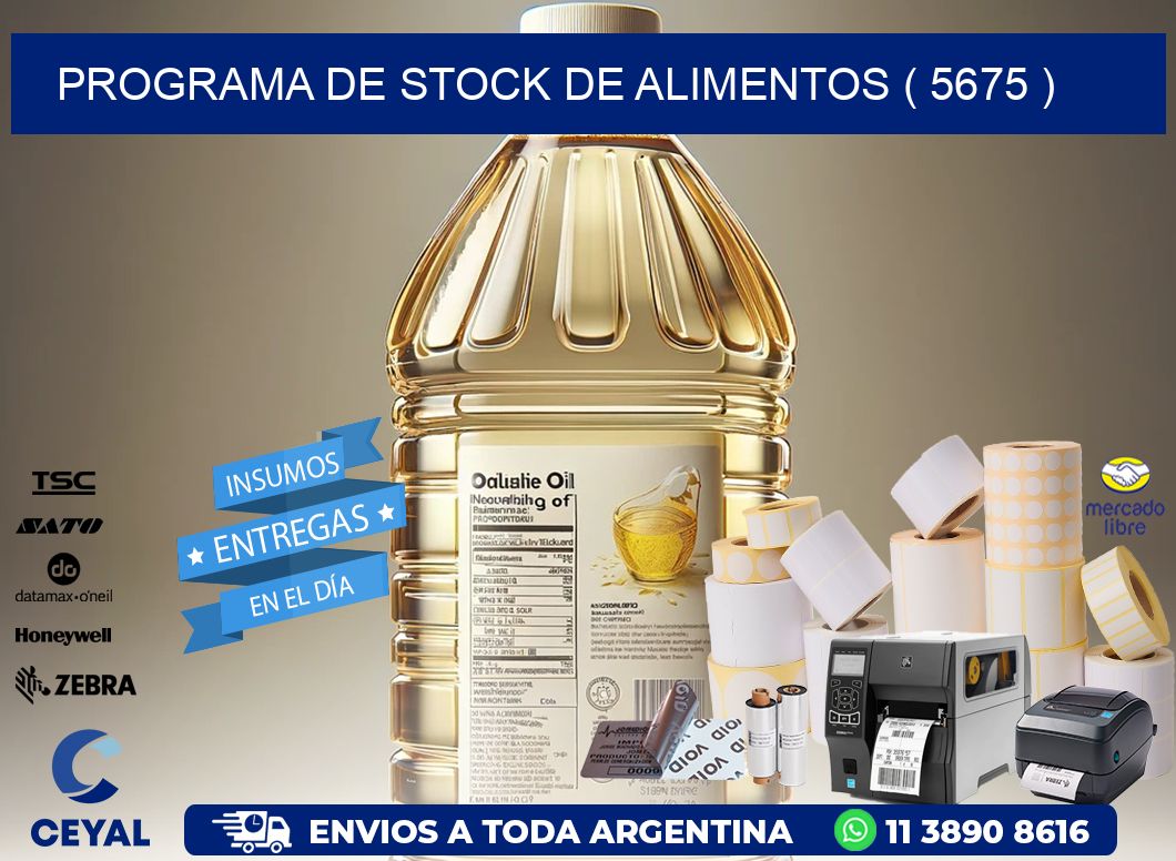 PROGRAMA DE STOCK DE ALIMENTOS ( 5675 )