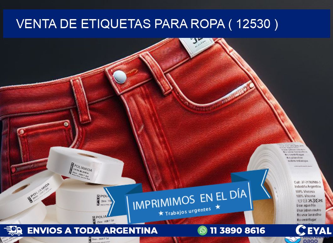 VENTA DE ETIQUETAS PARA ROPA ( 12530 )