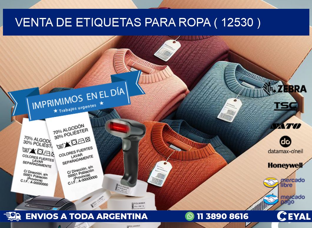 VENTA DE ETIQUETAS PARA ROPA ( 12530 )