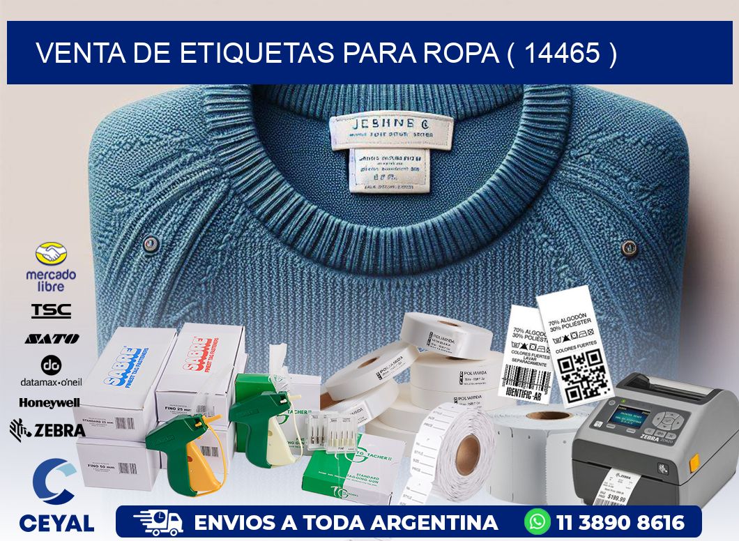 VENTA DE ETIQUETAS PARA ROPA ( 14465 )